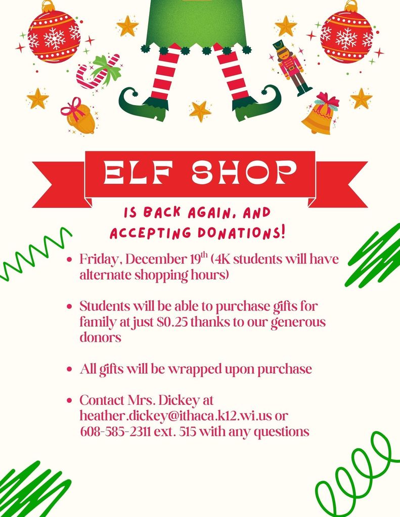 2025 Ithaca Schools Elf Shop