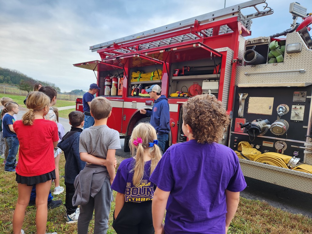 Richland Center Fire Department fire safety at elementary 2025 fall
