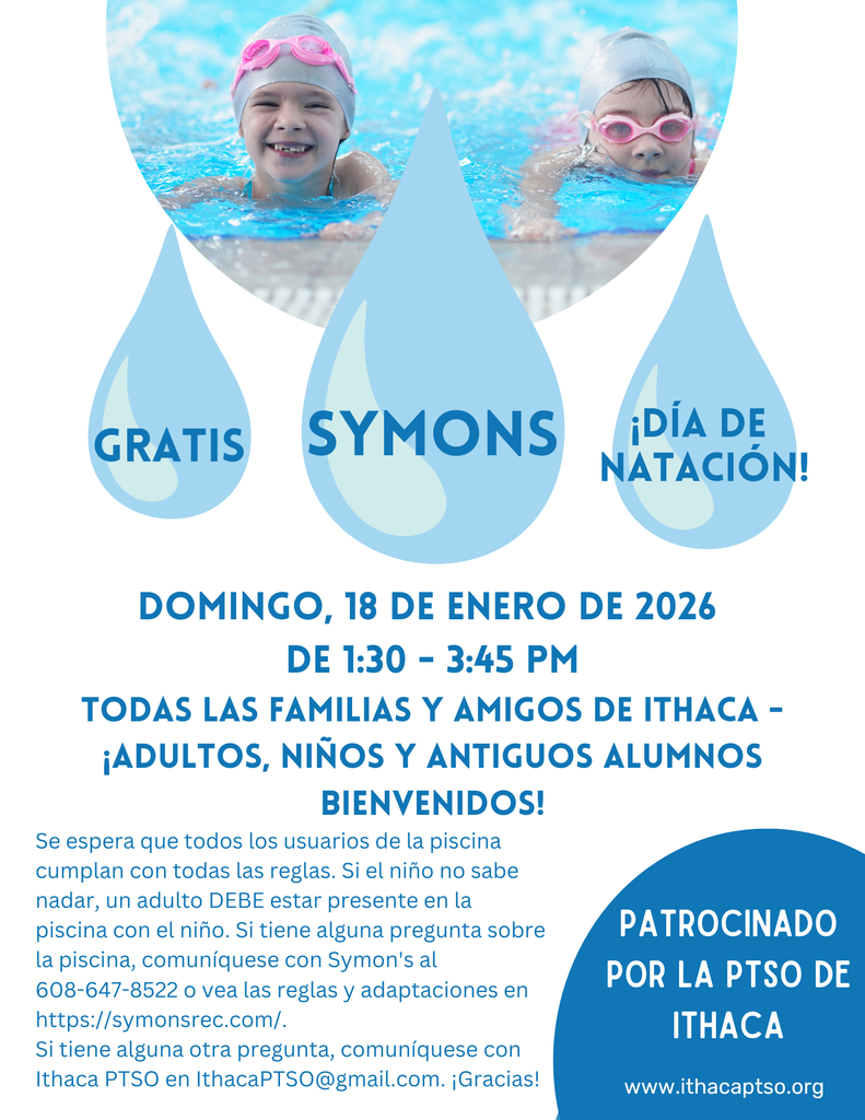 Jan 2026 PTSO Free Symons Swim Day Spanish
