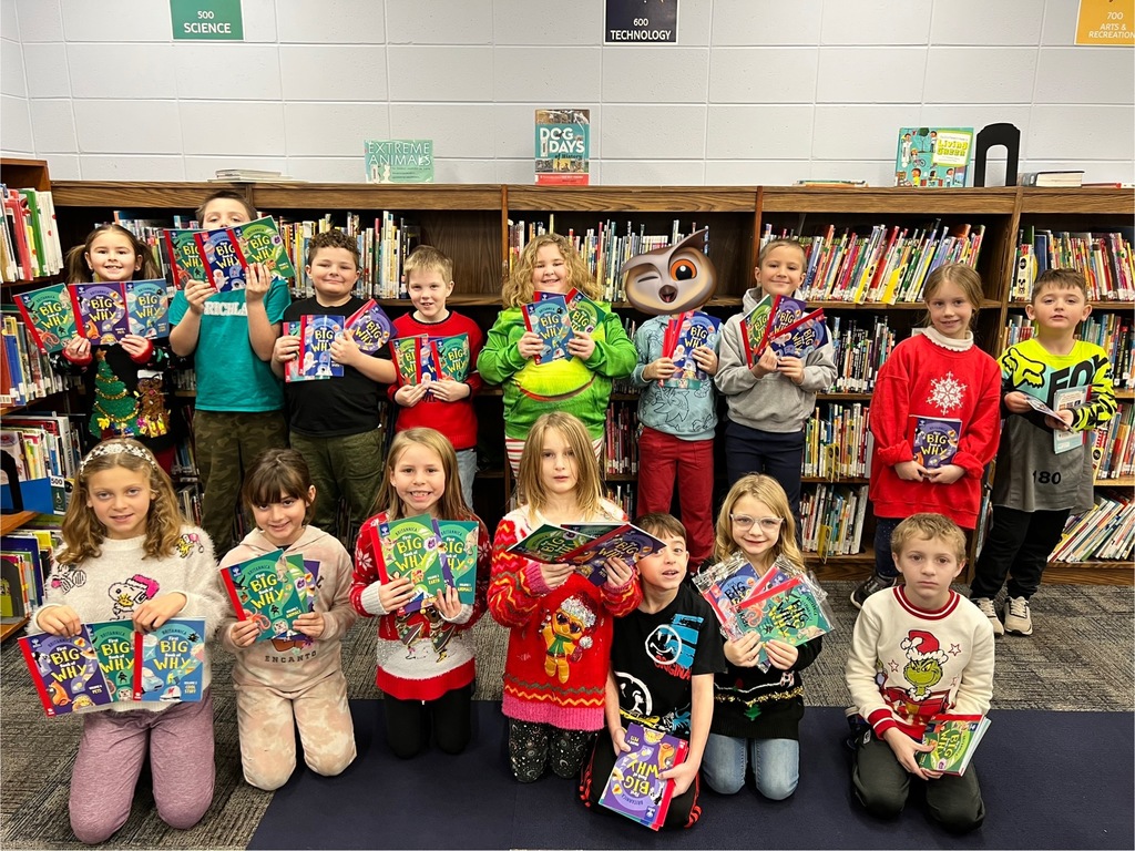 Bulldog readers with book donations 2025 2nd