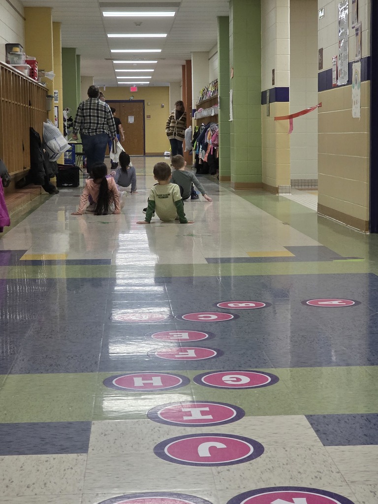 K-2 Indoor recess Jan 2026 hallway fun