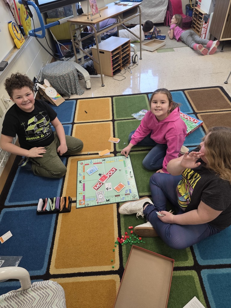 K-2 Indoor recess Jan 2026 board games