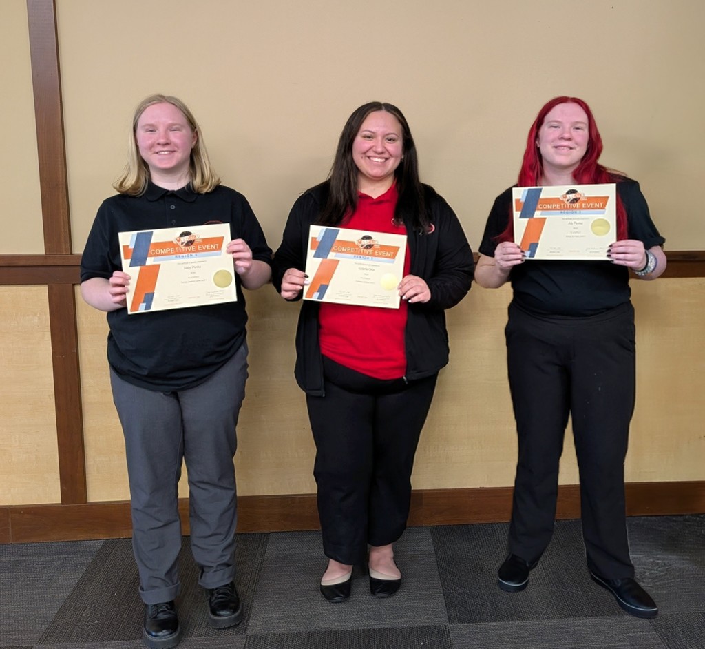 2026 FCCLA Regional competitors - qualify for State