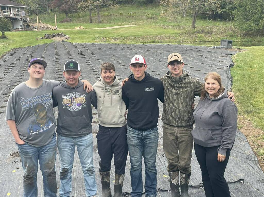 FFA Lavender Experiment work planting 2026 group