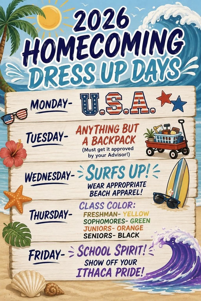2026 Homecoming High School Dress Up Days