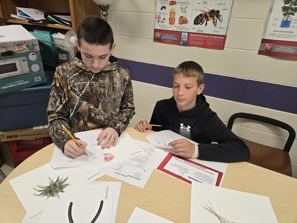 2026 Mrs Sprecher Career Development in Middle School Ag Class H.H. and S.W.