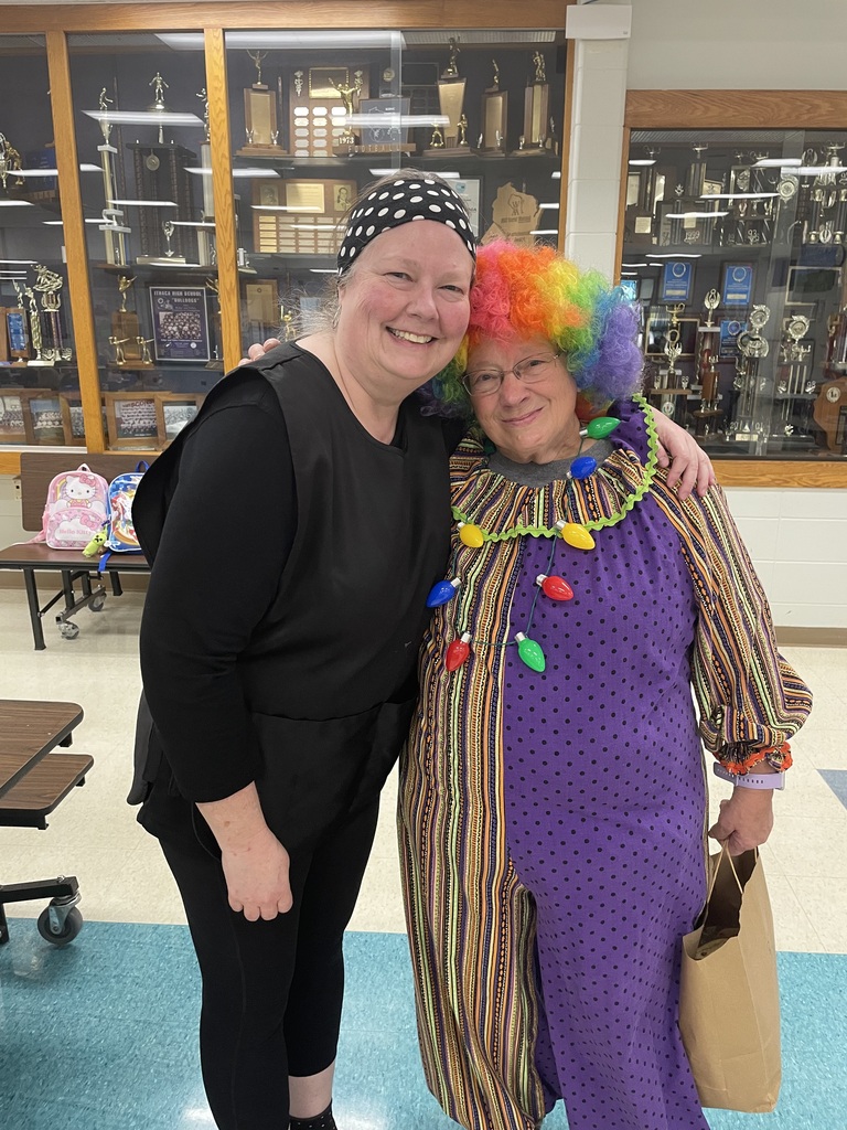 National School Lunch week 2026 Bubbles the Clown with Ms. Julie