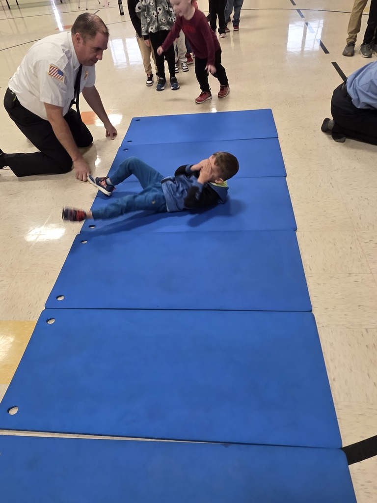 2026 Fire Safety student training and exercises Stop Drop Roll