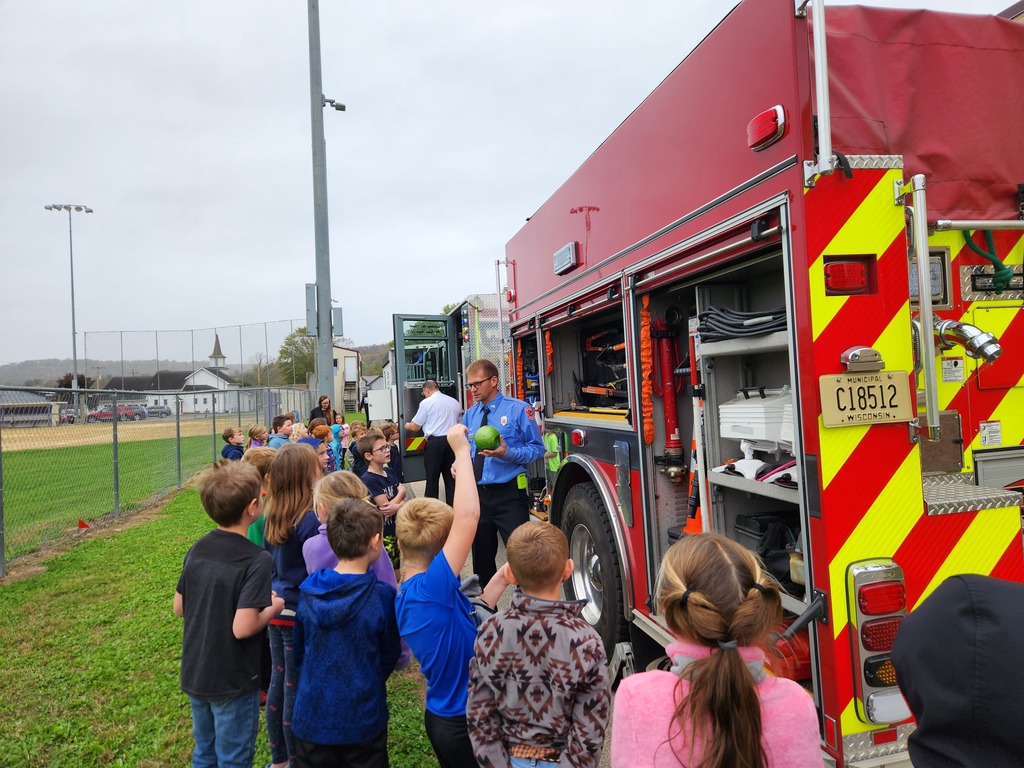 2026 Fire Safety student training and exercises exploring trucks