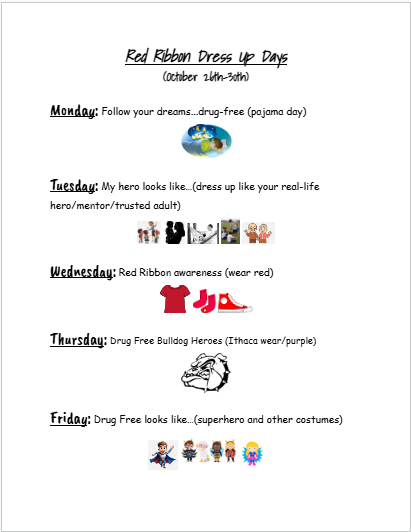 Red Ribbon Week dress up 2026