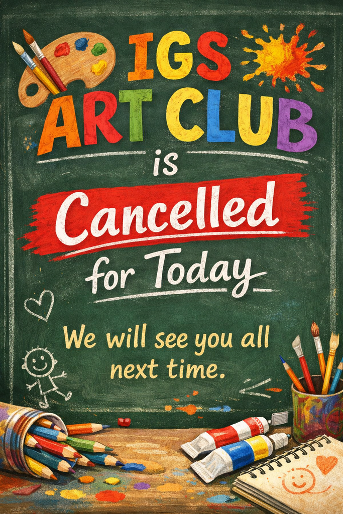 Art Club Cancelled