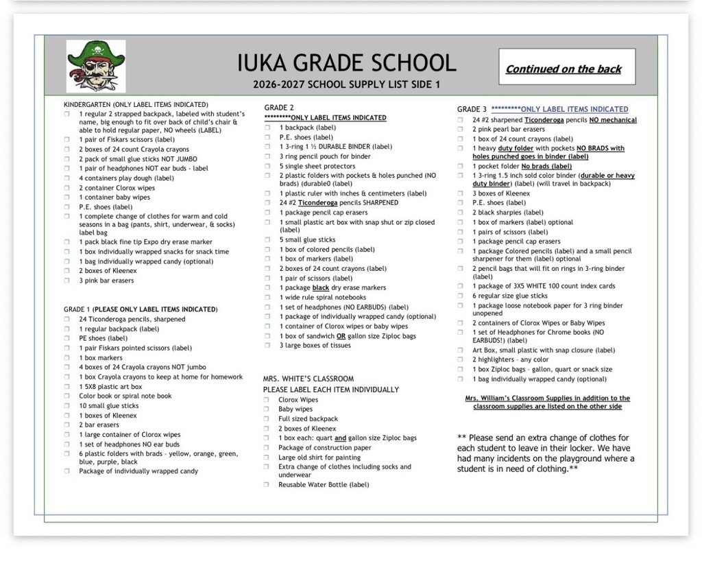 School Supply List 26-27 front 