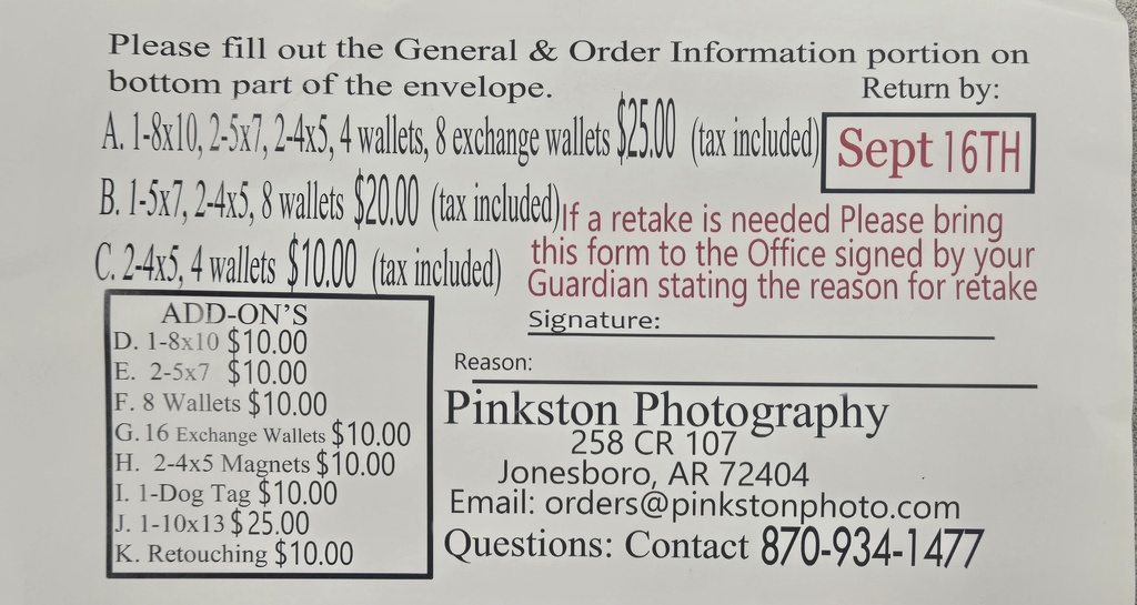 Picture orders