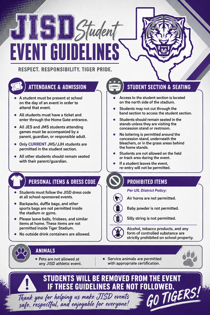 JISD Guidelines for Events