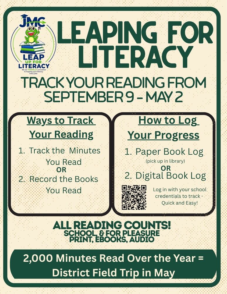 Leaping for Literacy flyer // full text in body