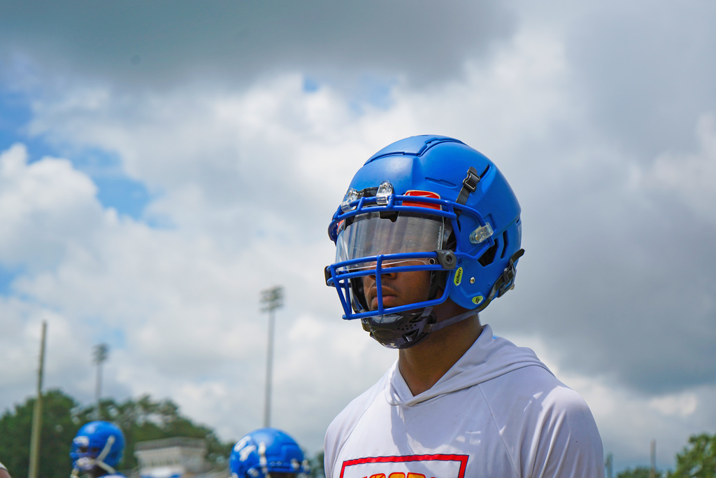 North Side football helmet