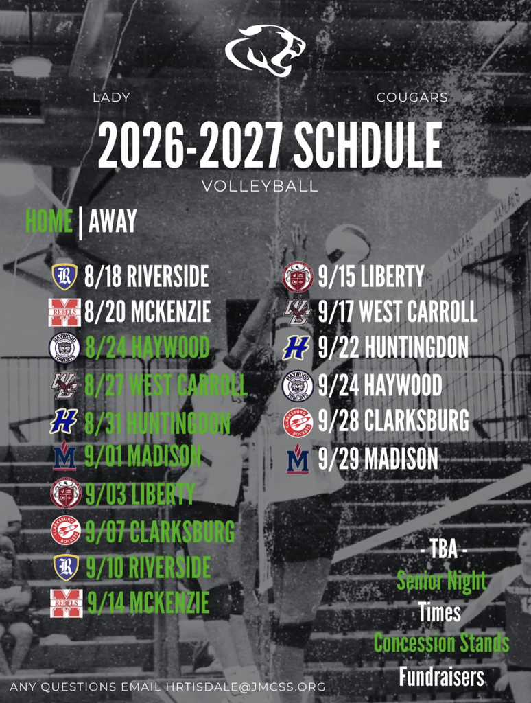 Volleyball Schedule 26-27