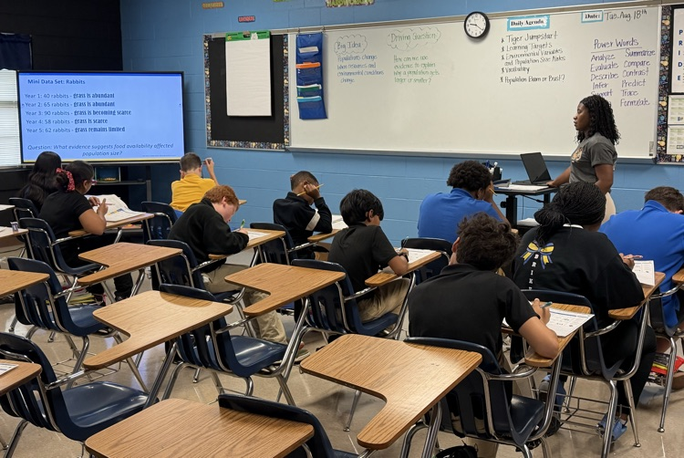 Coach Gabby makes complex science concepts engaging and easy for sixth graders to understand. She teaches environmental variables and rabbit populations by encouraging students to observe, predict, analyze, and think like real scientists.