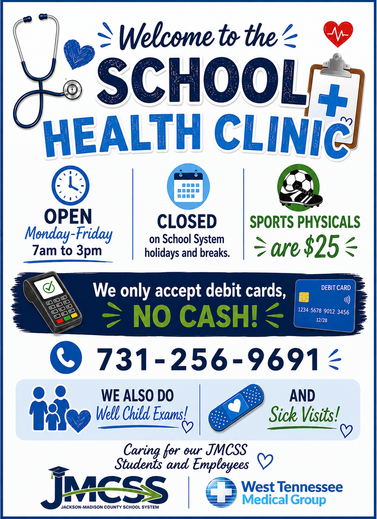 School Health Clinic Flyer