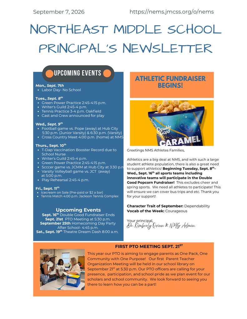 Principal Newsletter 9/7