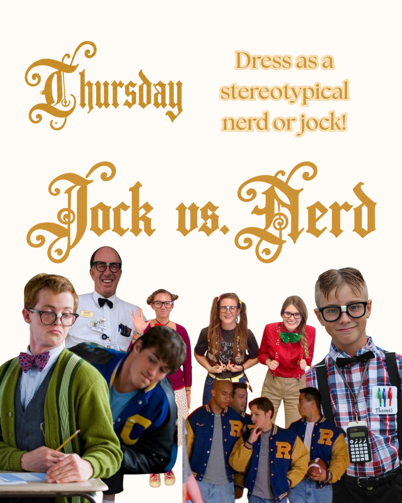 Homecoming Dress Up Days: Thursday Jock vs. Nerd
