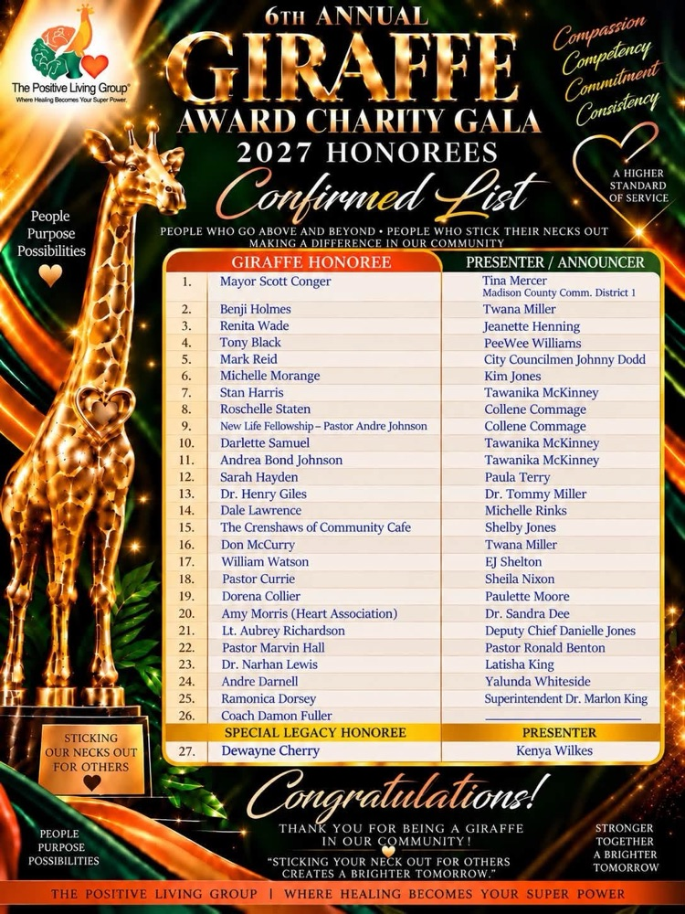 Giraffe Award List