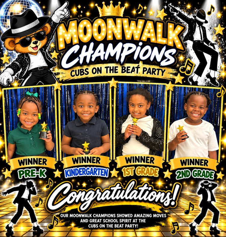 Winners of moonwalk contest