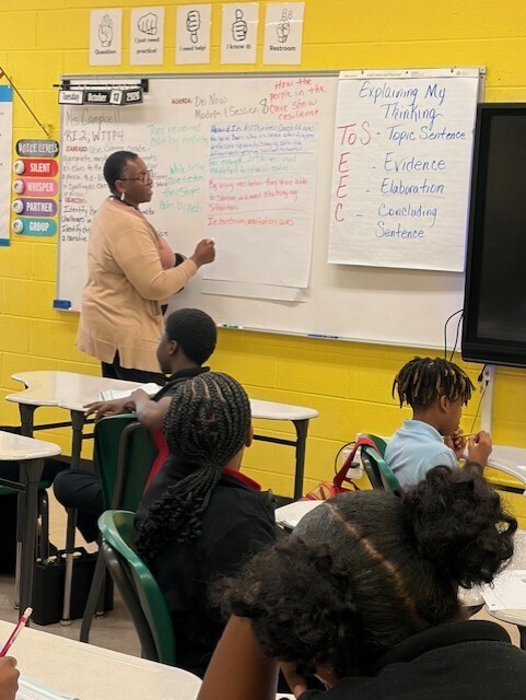 teacher in classroom
