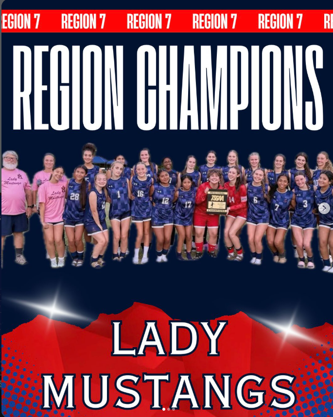 Lady Mustangs Soccer Region Champs