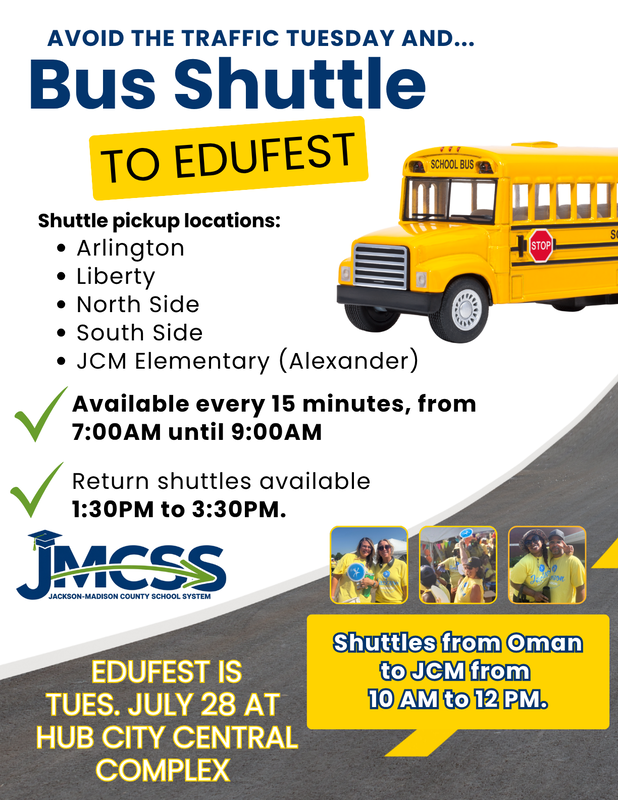 EduFest Bus Shuttle Info