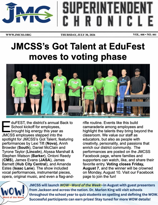 Superintendent Chronicle July 30, 2026