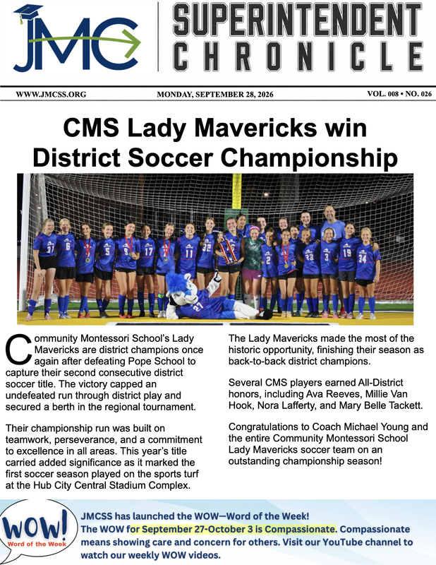 Superintendent Chronicle, September 28, 2026