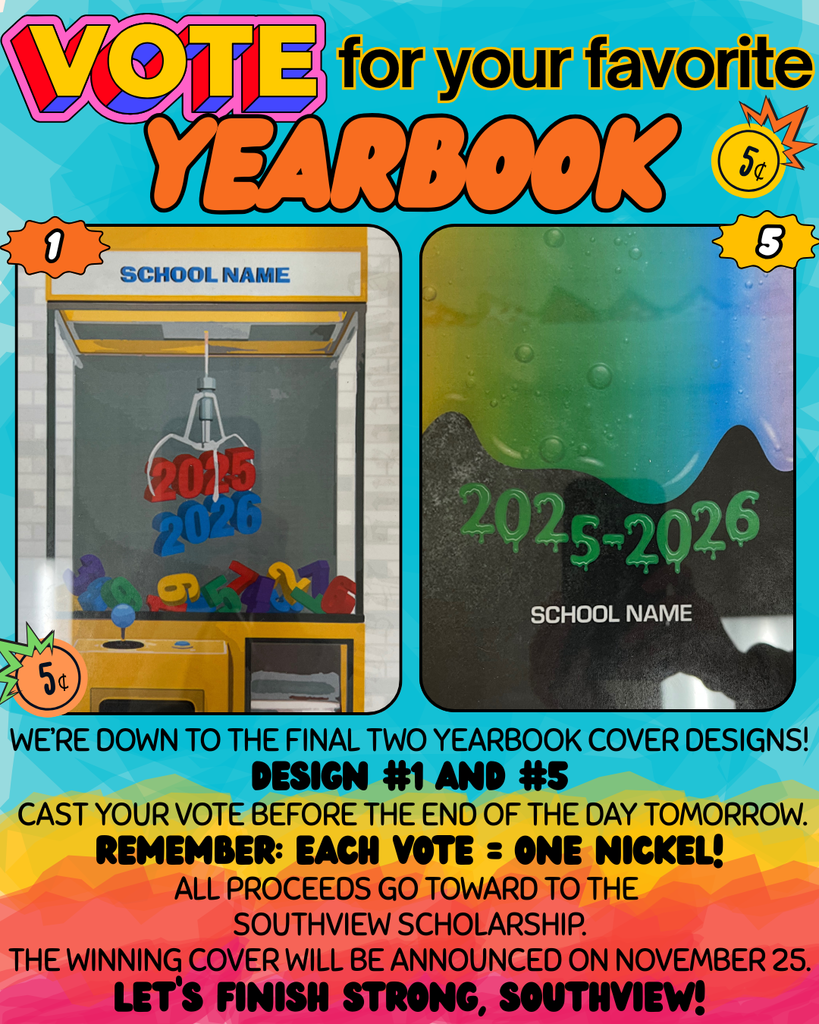 Vote for your favorite Yearbook Cover
