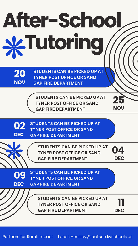 Update After-School Tutoring Schedule