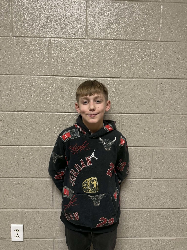 Caiden Adkins, 6th Grade Student of the Week
