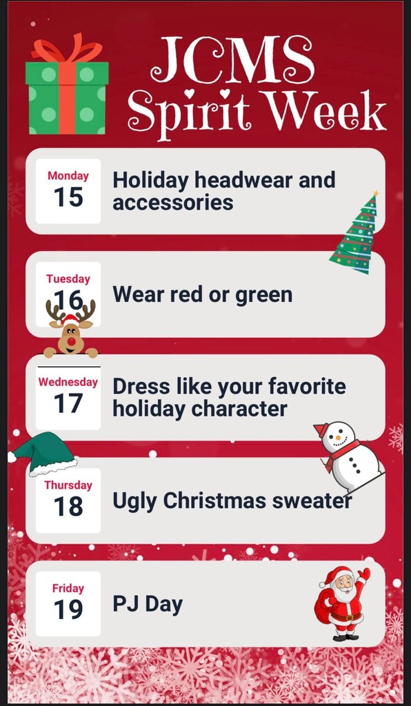 JCMS Spirit Week