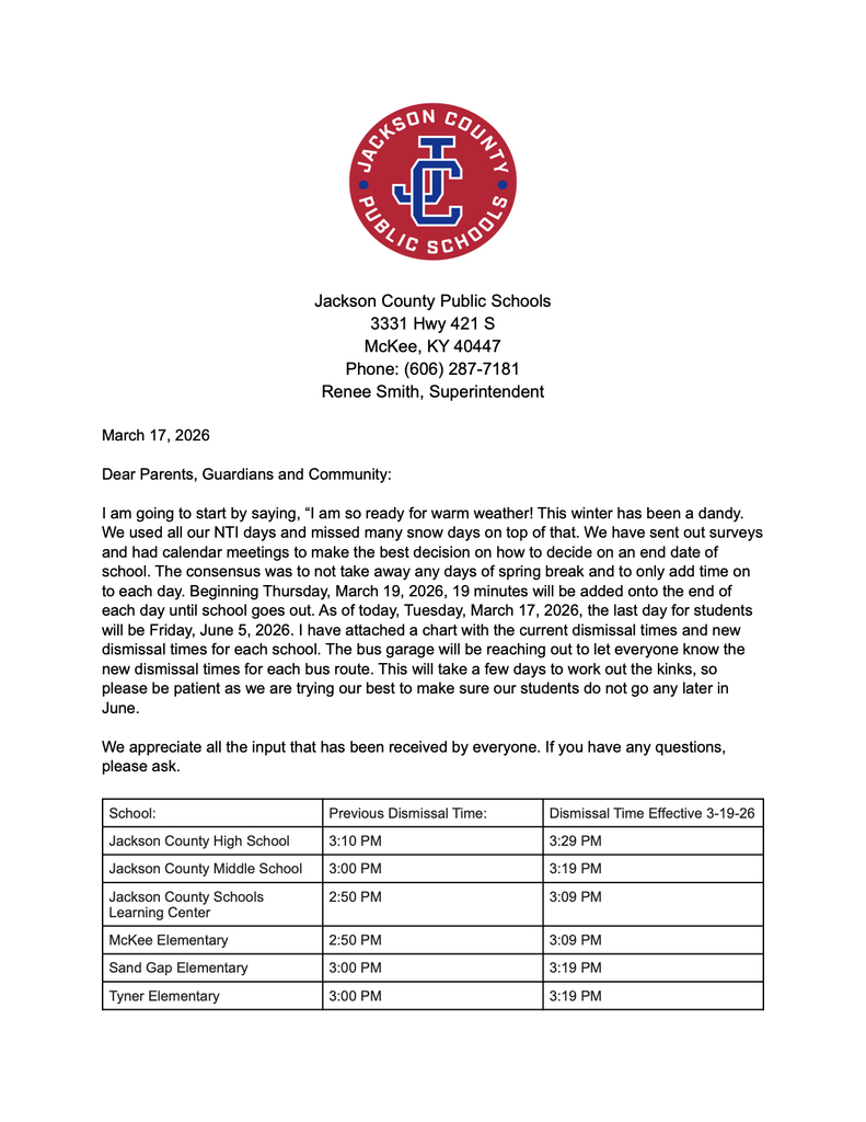 extended time letter