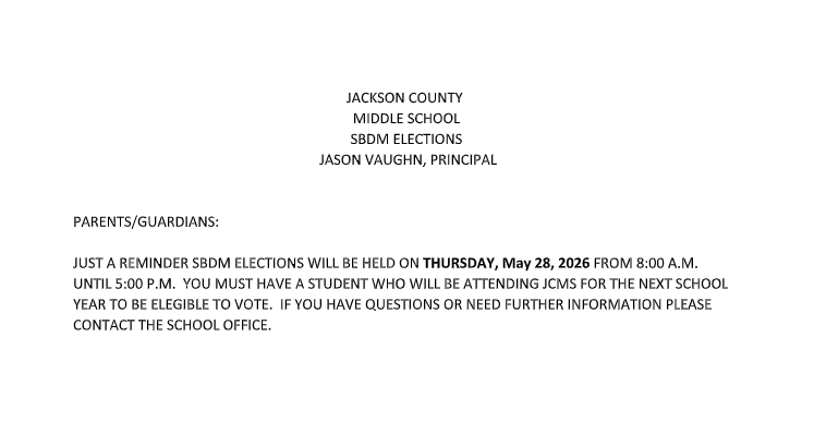 SBDM Election