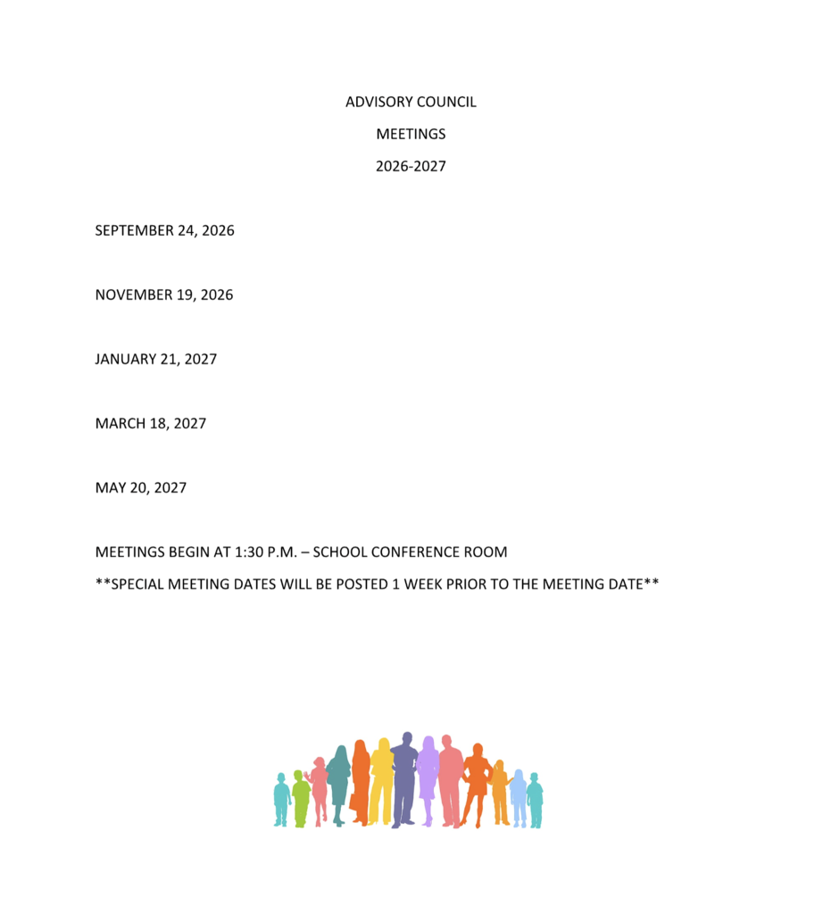 FRC Advisory Council Meeting Dates 2026-27