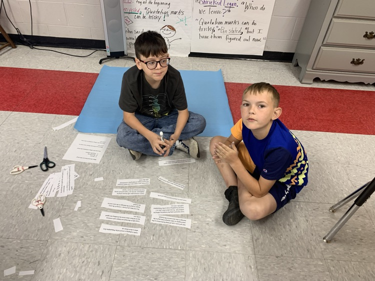 4th grade Literacy completing plot mountain after reading Trumpet of the Swan