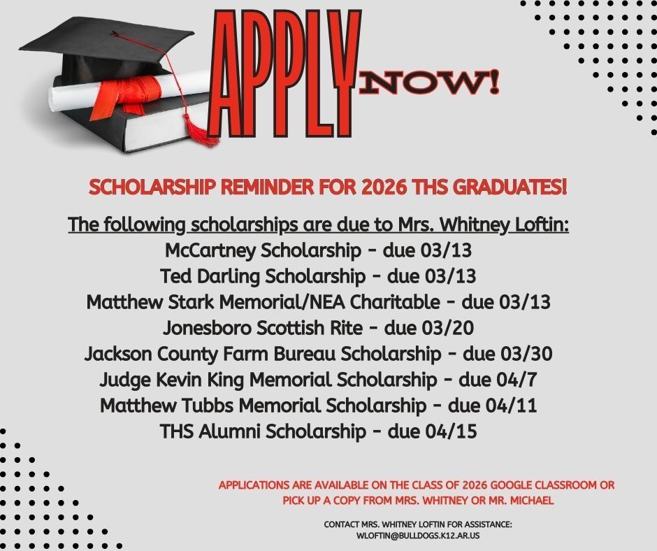 scholarship reminder