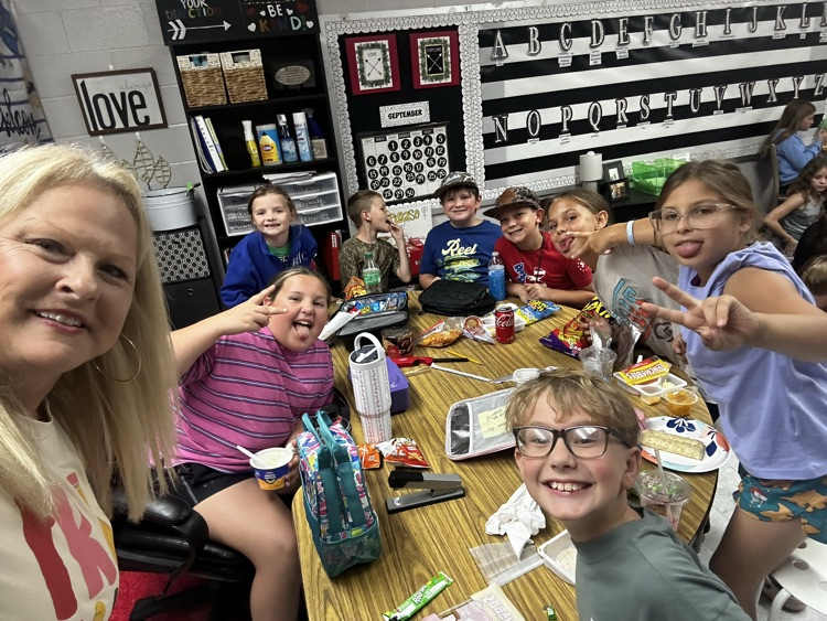 All these kids are working hard!