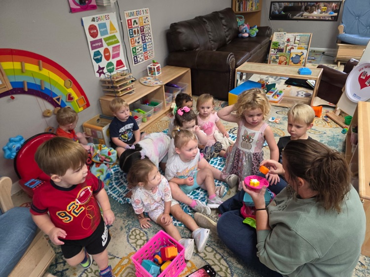 Our Swifton Toddlers used our Frog Street curriculum to learn about families! We shared our family pictures, talked about ways families spend time together, and enjoyed a fun indoor shape picnic