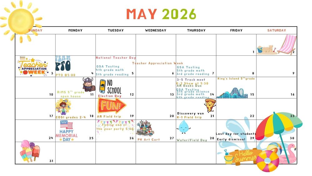 May calendar