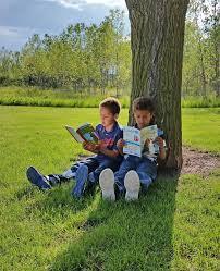 Reading on the Lawn