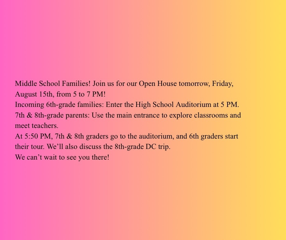 RvMS Open House
