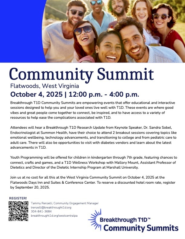 Breakthrough T1D 2025 flyer