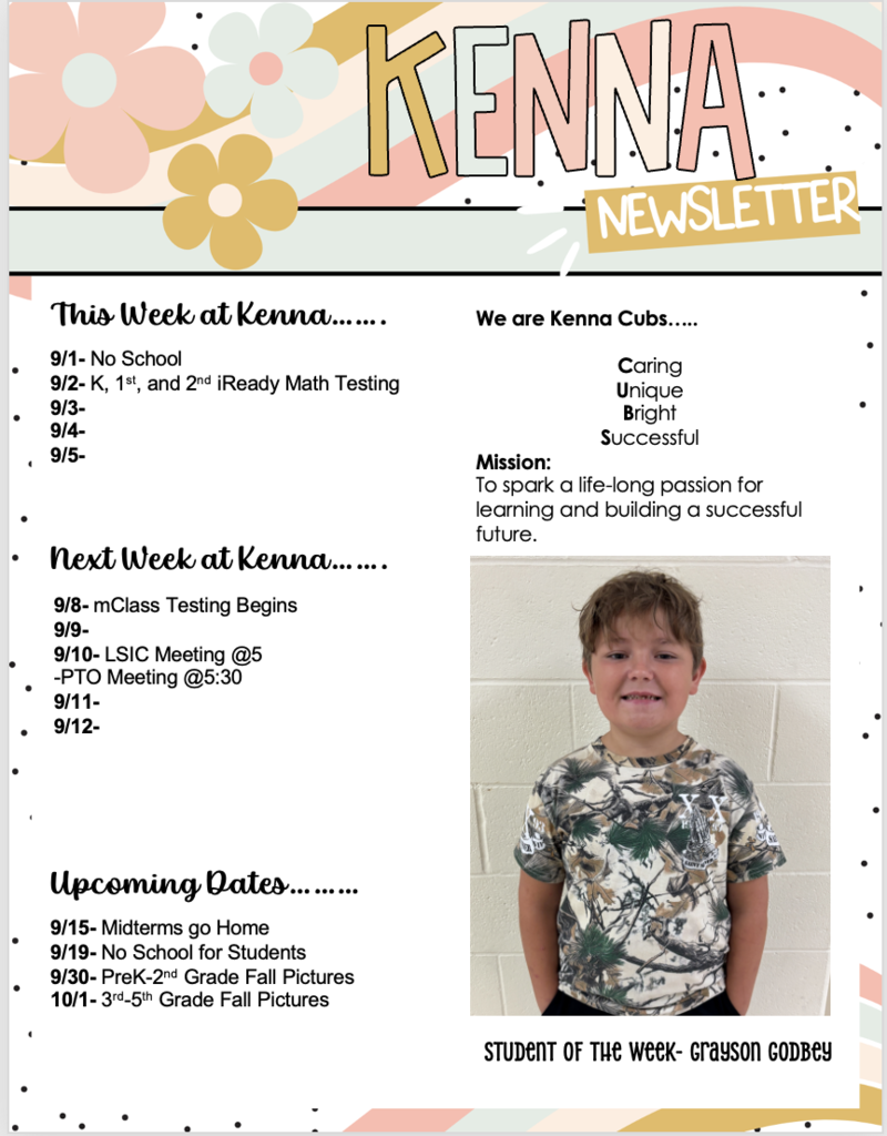 KES Newsletter Week of 9.1.25