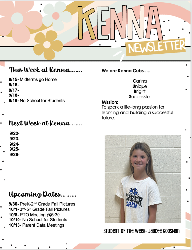 KES Newsletter Week of 9.14.25