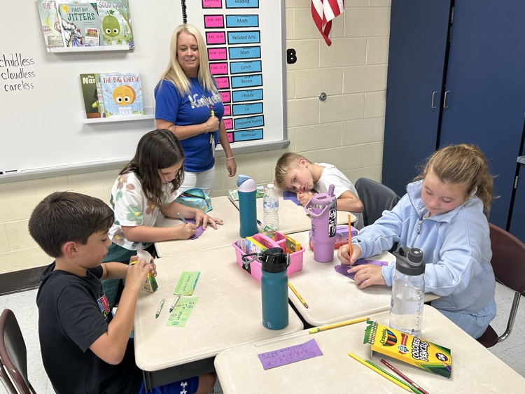 talking with students
